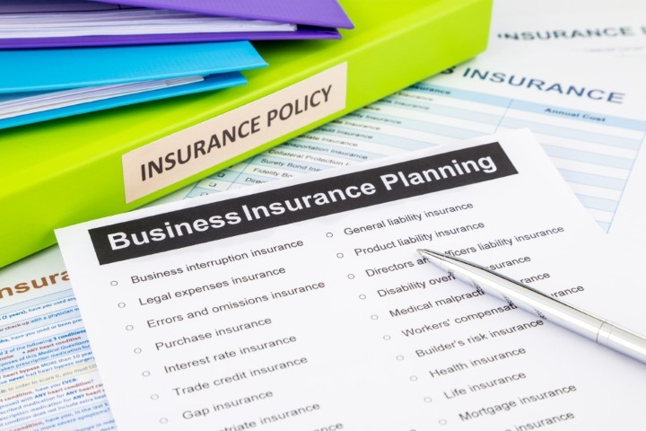 Image of business insurance binder